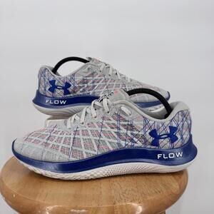 Under Armour Flow Velociti Wind Shoes Mens 9.5 Gray Running Sneakers 3024866-100